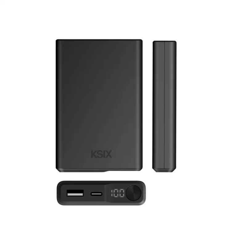 KSIX Magnetic Powerbank 10000 mAh 22.5W, Melns
