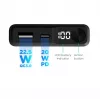 KSIX Magnetic Powerbank 10000 mAh 22.5W, Melns