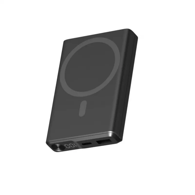 KSIX Magnetic Powerbank 10000 mAh 22.5W, Melns