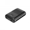 KSIX Powerbank Mini 10000mAh 10W ar kabeli USB-A USB-C Melns