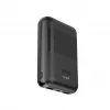 KSIX Powerbank Mini 10000mAh 10W ar kabeli USB-A USB-C Melns