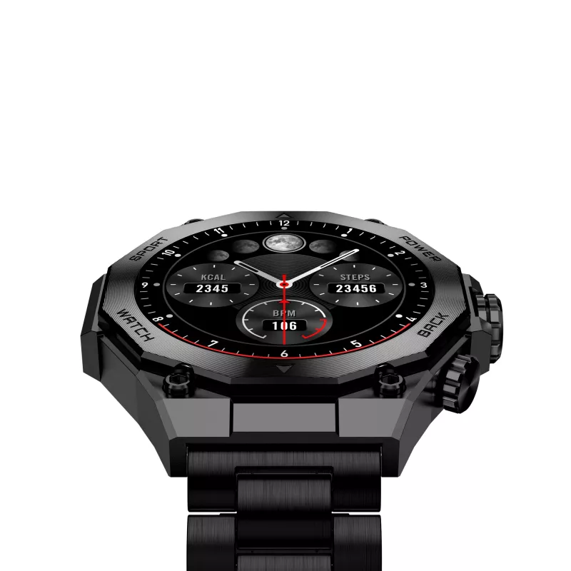 KSIX Smartwatch TITANIUM, Melns