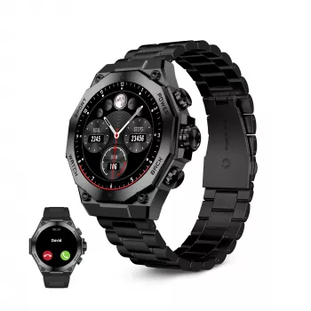 KSIX Smartwatch TITANIUM, Melns