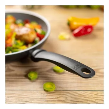 Kuhn Rikon EASY CERAMIC Cepamā panna 24 cm - Keramikas nepiedegoša, saderīga ar indukciju, melna