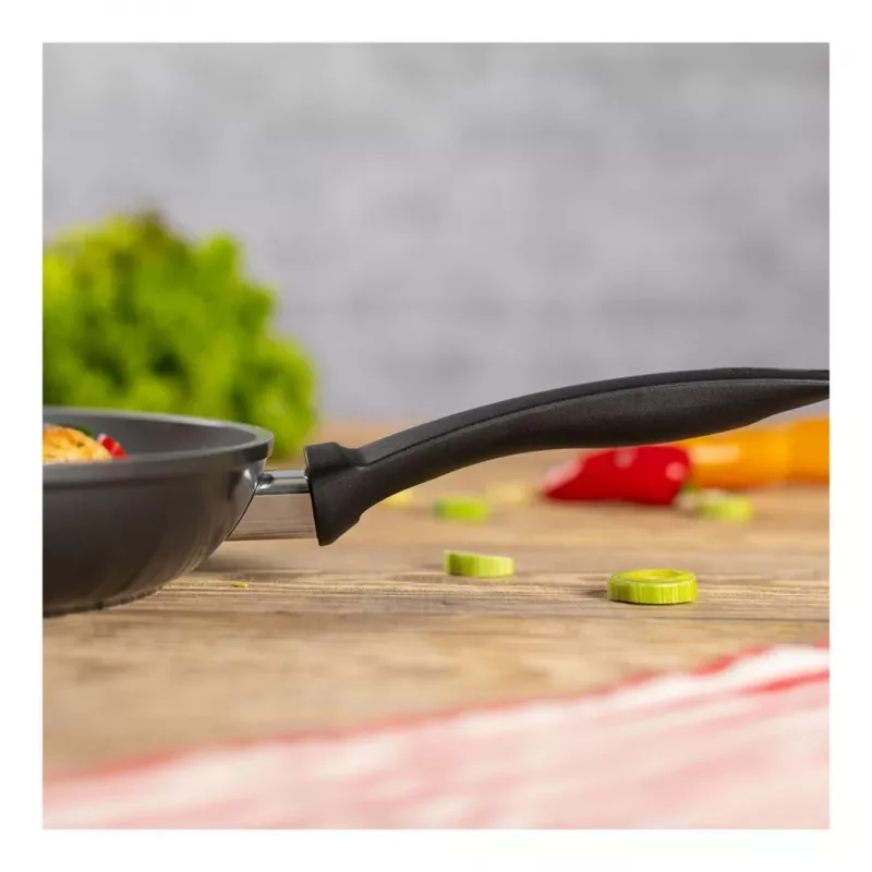 Kuhn Rikon EASY CERAMIC Cepšanas pannu komplekts 24 + 28 cm, keramikas nepiedegošais pārklājums, indukcijai, melns