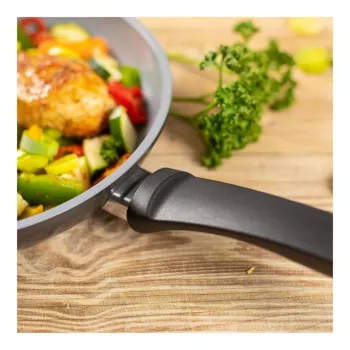Kuhn Rikon EASY CERAMIC Cepšanas pannu komplekts 24 + 28 cm, keramikas nepiedegošais pārklājums, indukcijai, melns