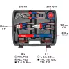 KWB 370733 42-daļīgs DIY instrumentu komplekts koferī (29x34x7 cm)