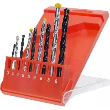 KWB 420200 HSS-R spirālurbju komplekts, 9 gab., 1,5-6 mm, DIN 338, kokam, plastmasai, metālam, lokšņu metālam, profiliem