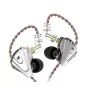 KZ ZSX NO MIC In-Ear Monitor Earphones - 6 Drivers Hybrid, 10mm Dynamic + 5 BA, Detachable Cable, 3.5mm L-Plug, Over-Ear, Zinc Alloy & Resin
