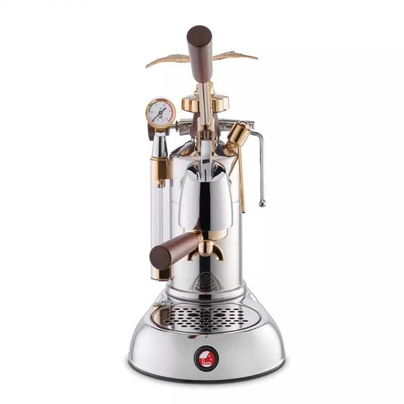 La Pavoni LPLEXP01EU Manuāla sviras espresso kafijas automāts Expo 2015 Gold-Chrome, 1.6 L, 950 W