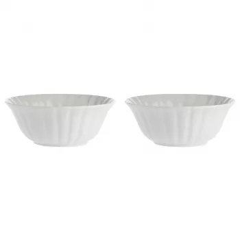LA PORCELLANA BIANCA 2 gab. Ducale salātu bļodas - baltas, 23 cm