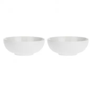 LA PORCELLANA BIANCA 2 Momenti Salātu Bļodu Komplekts - Baltas, 22 cm