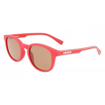 Lacoste Childish L3644S-615 Saulesbrilles - Sarkans rāmis, Pelēkas lēcas - 48/21/135 mm - Bērnu unisekss
