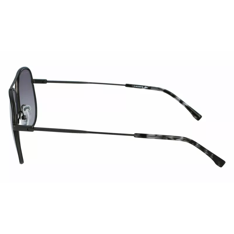 Lacoste L247S021 Vīriešu saulesbrilles - Melns rāmis, pelēkas lēcas 59mm