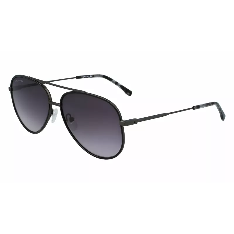 Lacoste L247S021 Vīriešu saulesbrilles - Melns rāmis, pelēkas lēcas 59mm