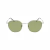 Lacoste L251S-40 Unisex Taisnstūra saulesbrilles Tumši zils rāmis Pelēkas lēcas 52mm