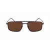Lacoste L255S-5619201 Vīriešu taisnstūra saulesbrilles - Havana/Bruņurupuča rāmis, zaļas lēcas, 56/19/145 mm