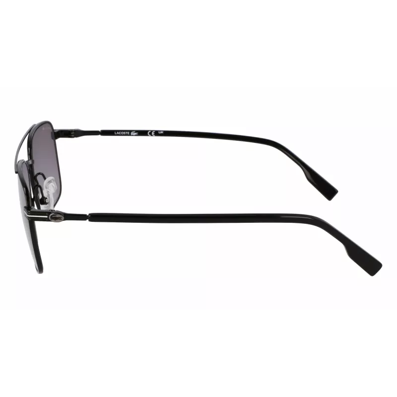 Lacoste L264S Saulesbrilles Vīriešiem 58/17/145 mm Melns Rāmis Pelēkas Lēcas