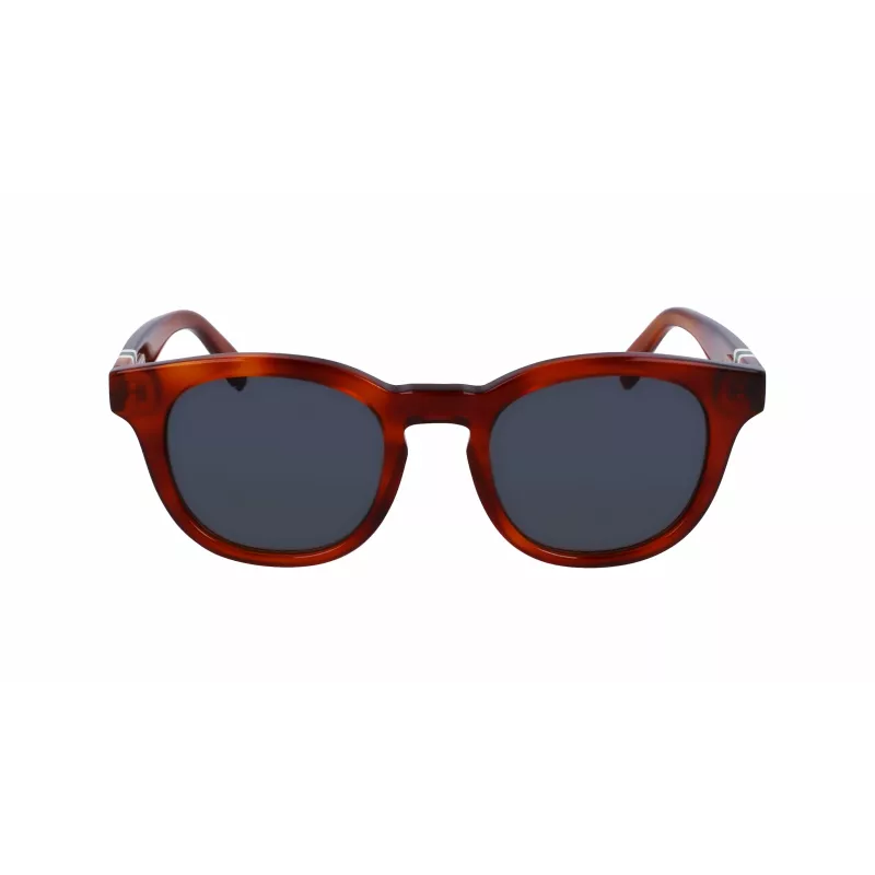 Lacoste L6006S-218 Vīriešu saulesbrilles, Havana rāmis, pelēkas lēcas, 49 mm