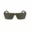 Lacoste L6009S-275 Vīriešu taisnstūra saulesbrilles - Havana acetāta rāmis, brūnas polikarbonāta lēcas, UV400 aizsardzība