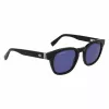Lacoste L6015SN-1 Unisex Saulesbrilles Melns Rāmis Pelēka Lēca 49mm