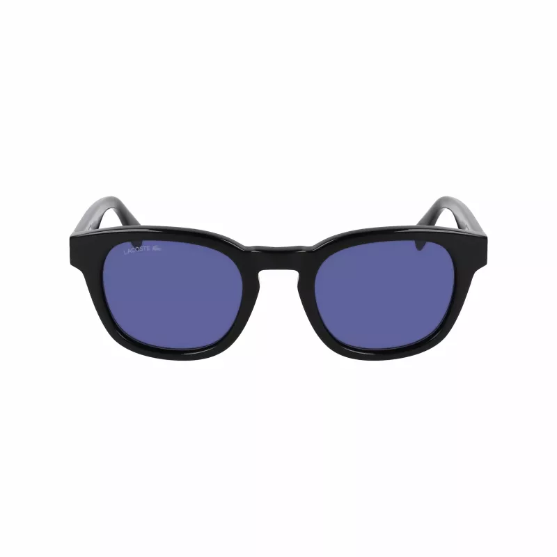 Lacoste L6015SN-1 Unisex Saulesbrilles Melns Rāmis Pelēka Lēca 49mm