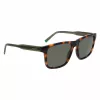Lacoste L6025S-214 Vīriešu taisnstūra saulesbrilles - Havana/Pelēks - 56/17/145 mm