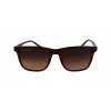 Lacoste L6041S-214 Vīriešu taisnstūra saulesbrilles Havana acetāta rāmis Brūnas polikarbonāta lēcas 54mm