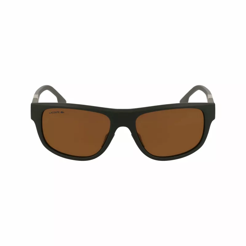 Lacoste L6042S-275 Vīriešu Taisnstūra Acetāta Saulesbrilles Havana Brūnas 55/17/145 mm