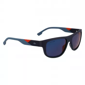 Lacoste L6042S-424 Vīriešu taisnstūra saulesbrilles zilas 55/17/145 mm