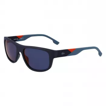 Lacoste L6042S-424 Vīriešu taisnstūra saulesbrilles zilas 55/17/145 mm