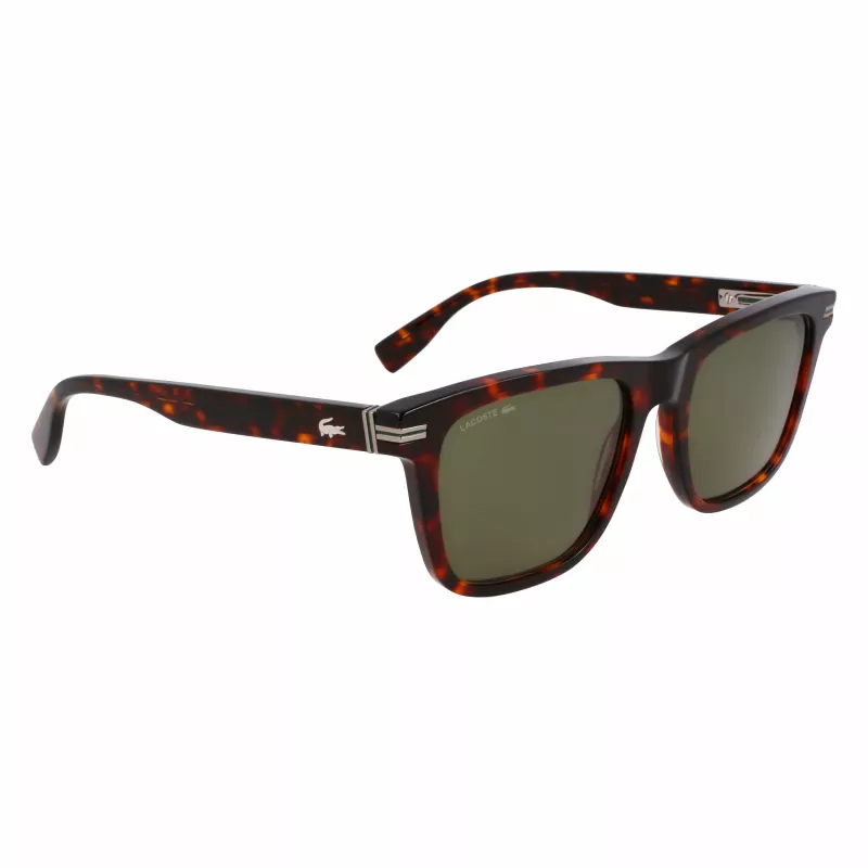 Lacoste L6045S-230 Vīriešu taisnstūra saulesbrilles Havana Brūna 54mm