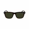 Lacoste L6045S-230 Vīriešu taisnstūra saulesbrilles Havana Brūna 54mm