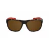 LACOSTE L664S-5517214 Unisex saulesbrilles - melns rāmis, pelēkas lēcas, 55/17/140 mm