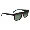 Lacoste L956S-230 Vīriešu saulesbrilles Havana Brūnas Taisnstūra Acetāts 55mm