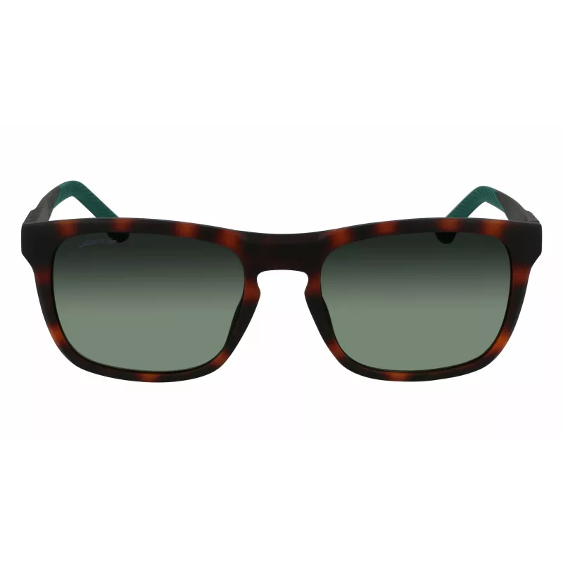 Lacoste L956S-230 Vīriešu saulesbrilles Havana Brūnas Taisnstūra Acetāts 55mm
