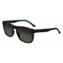 Lacoste L956S-230 Vīriešu saulesbrilles Havana Brūnas Taisnstūra Acetāts 55mm