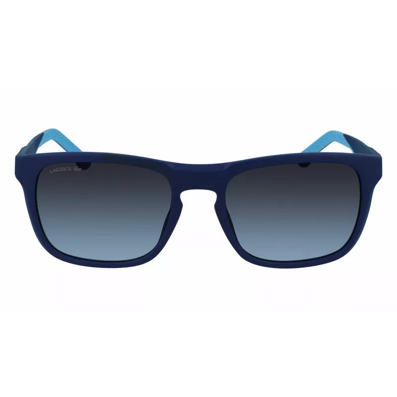 Lacoste L956S 401 Vīriešu saulesbrilles Zils rāmis Pelēkas lēcas 55mm