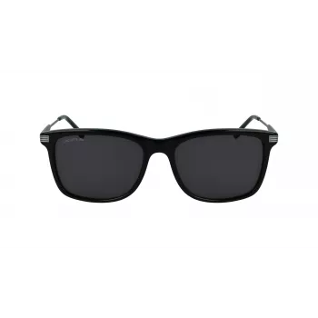 Lacoste L960S Vīriešu kvadrātveida saulesbrilles - Melns rāmis, zaļas lēcas 56/18/140 mm UV400