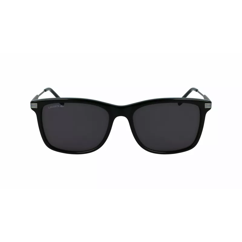 Lacoste L960S Vīriešu kvadrātveida saulesbrilles - Melns rāmis, zaļas lēcas 56/18/140 mm UV400