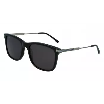 Lacoste L960S Vīriešu kvadrātveida saulesbrilles - Melns rāmis, zaļas lēcas 56/18/140 mm UV400