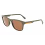 LACOSTE L969S-5420317 Unisex taisnstūra saulesbrilles - Melns rāmis, pelēkas lēcas 54/20/145 mm