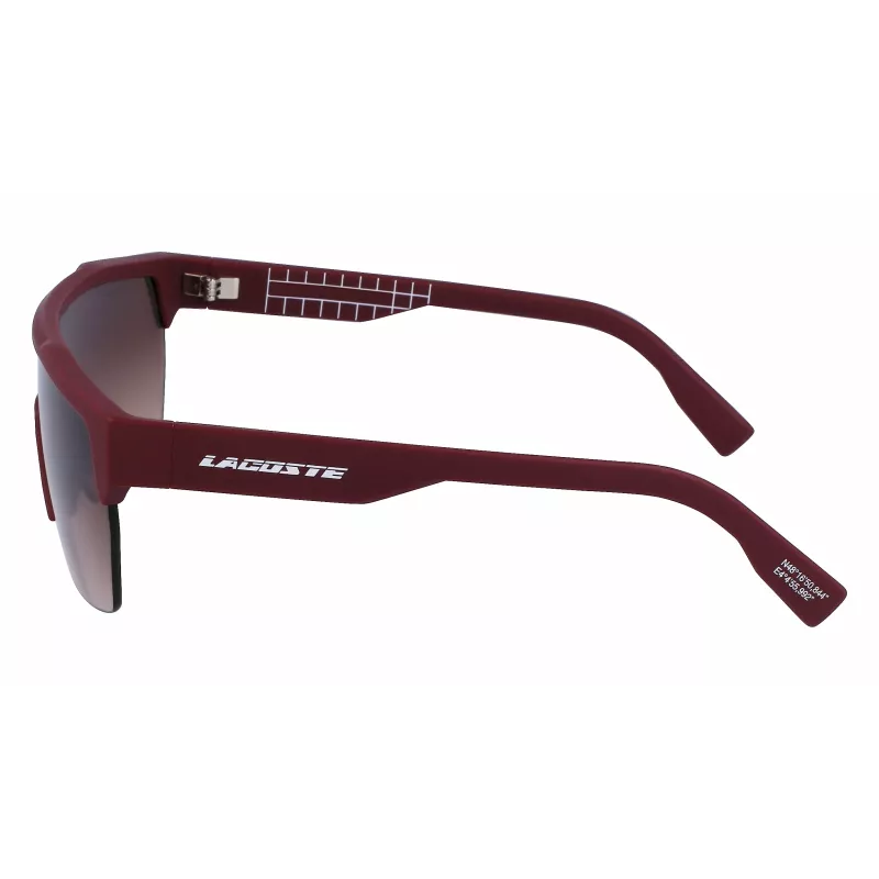 Lacoste L989S-603 Vīriešu taisnstūra saulesbrilles Havana Green 62/19/135 mm