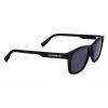 Lacoste vīriešu L988S-2 taisnstūra saulesbrilles - melns rāmis, pelēkas lēcas, 54 mm