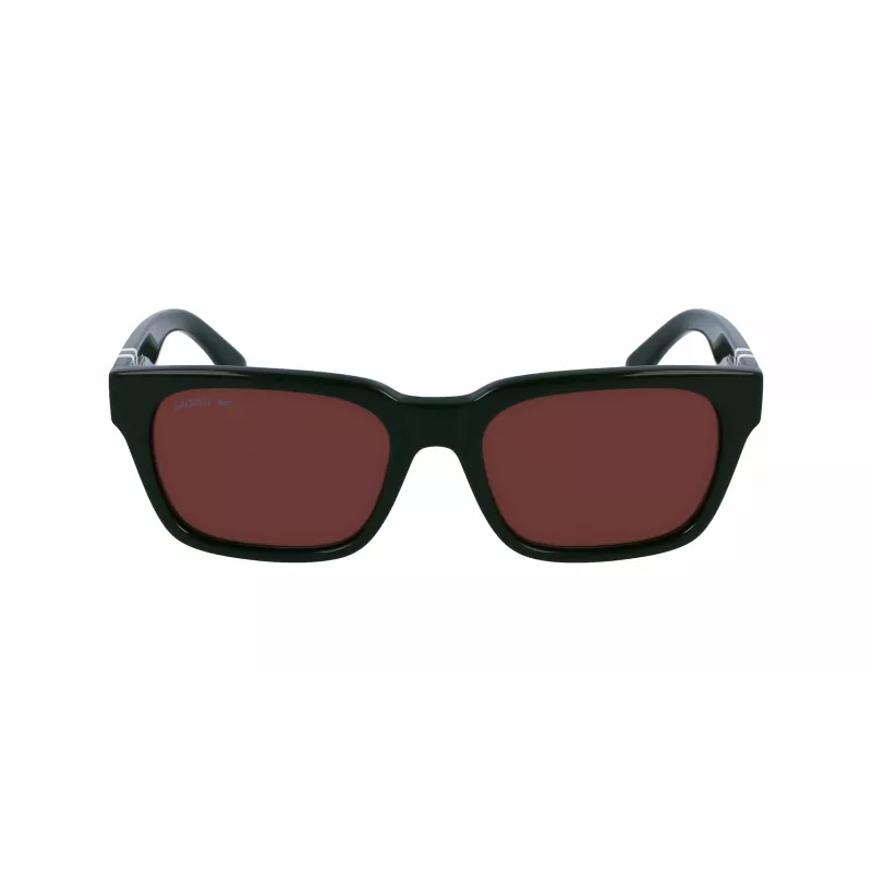 Lacoste vīriešu taisnstūra acetāta saulesbrilles L6007S5418318 54/18/145 mm zaļas