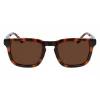 Lacoste vīriešu taisnstūra saulesbrilles L951SRG-214 Havana acetāts zaļa polikarbonāta lēca 52/22/145 mm