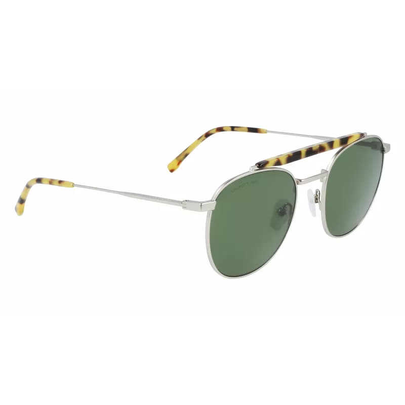 Lacoste vīriešu saulesbrilles L241S-045 tumši pelēka taisnstūra pilna apmales acetāts UV400