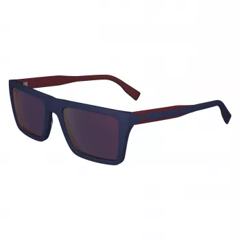 Lacoste vīriešu saulesbrilles L6009S-424 Zils rāmis Pelēks gradients stikls 56/19/145 mm