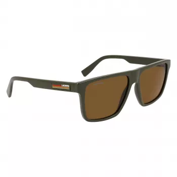 Lacoste vīriešu saulesbrilles L6027S-275 Havana Acetāts Taisnstūris 57mm