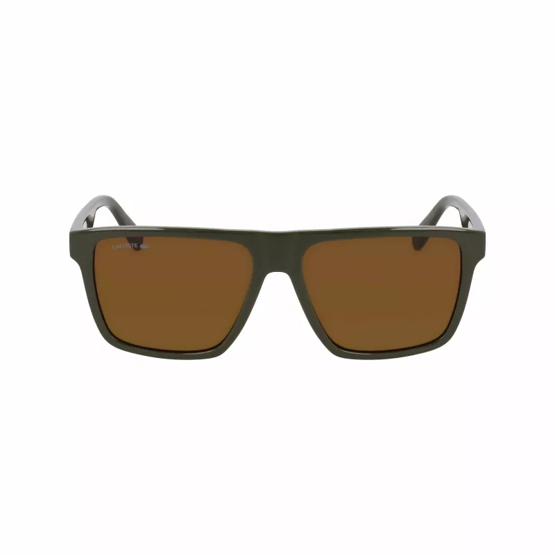 Lacoste vīriešu saulesbrilles L6027S-275 Havana Acetāts Taisnstūris 57mm